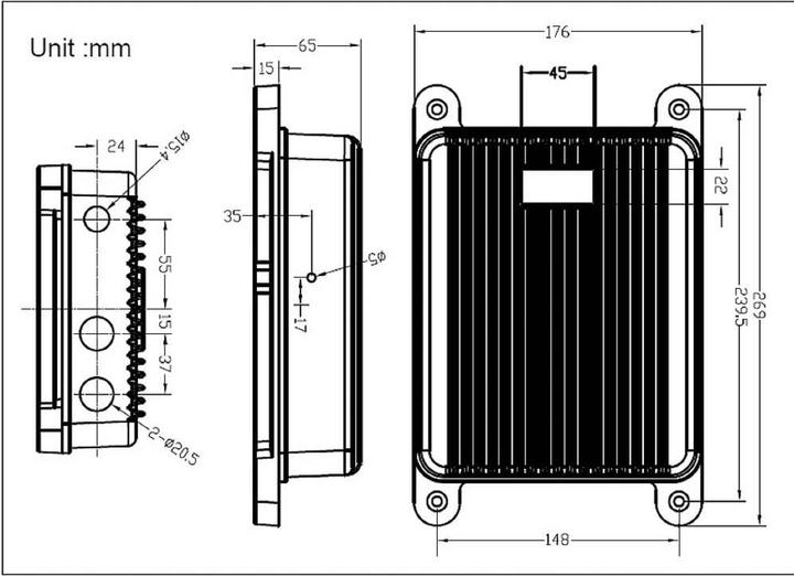 Immagine prodotto Allnet Switch non gestito da esterno 3 porte Gigabit 100W 3x PoE+ 1x SFP Fanless IP67 (3 porte)