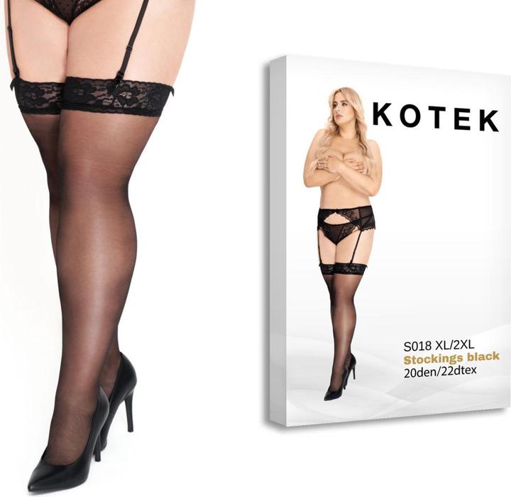 Productafbeelding Kotek KO S018 kousen zwart 20den XL/2XL (XXL)