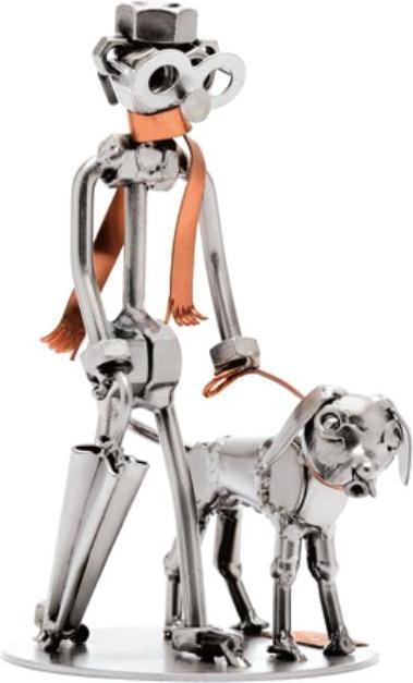 Produktbild Hinz & Kunst 270 - Figur "Mann mit Hund" (10 x 10 x 19 cm)