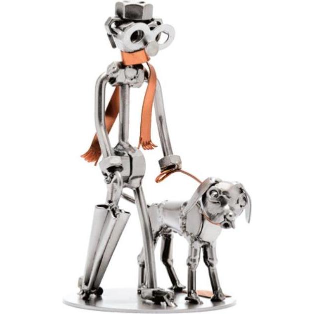 Hinz & Kunst, Deko Objekt, 270 - Figur "Mann mit Hund" (10 x 10 x 19 cm)