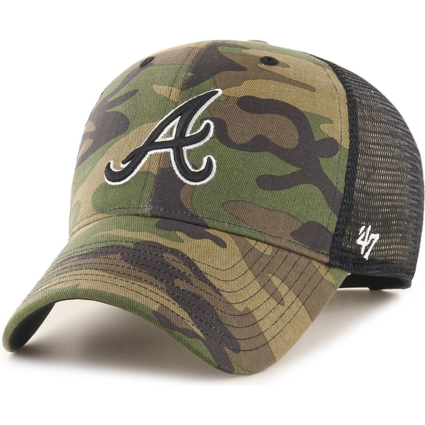 47 Brand, Herren, Cap, Trucker Branson Atlanta Braves, Grün, (One Size)