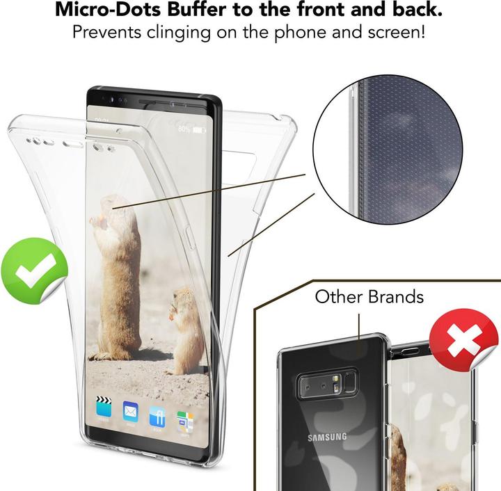 Productafbeelding Nalia 360 graden mobiel telefoonhoesje (Samsung Galaxy Note 8)