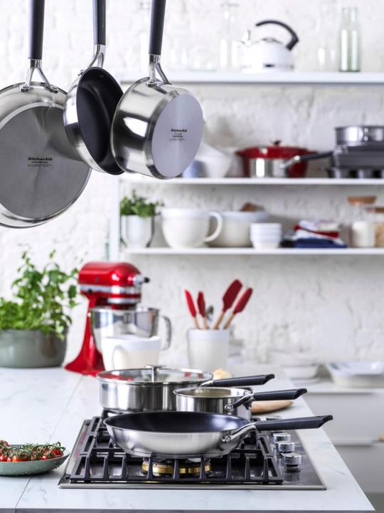 Produktbild KitchenAid Stahlpfanne Klassisch Edelstahl (Edelstahl, 14 x 10.50 cm)