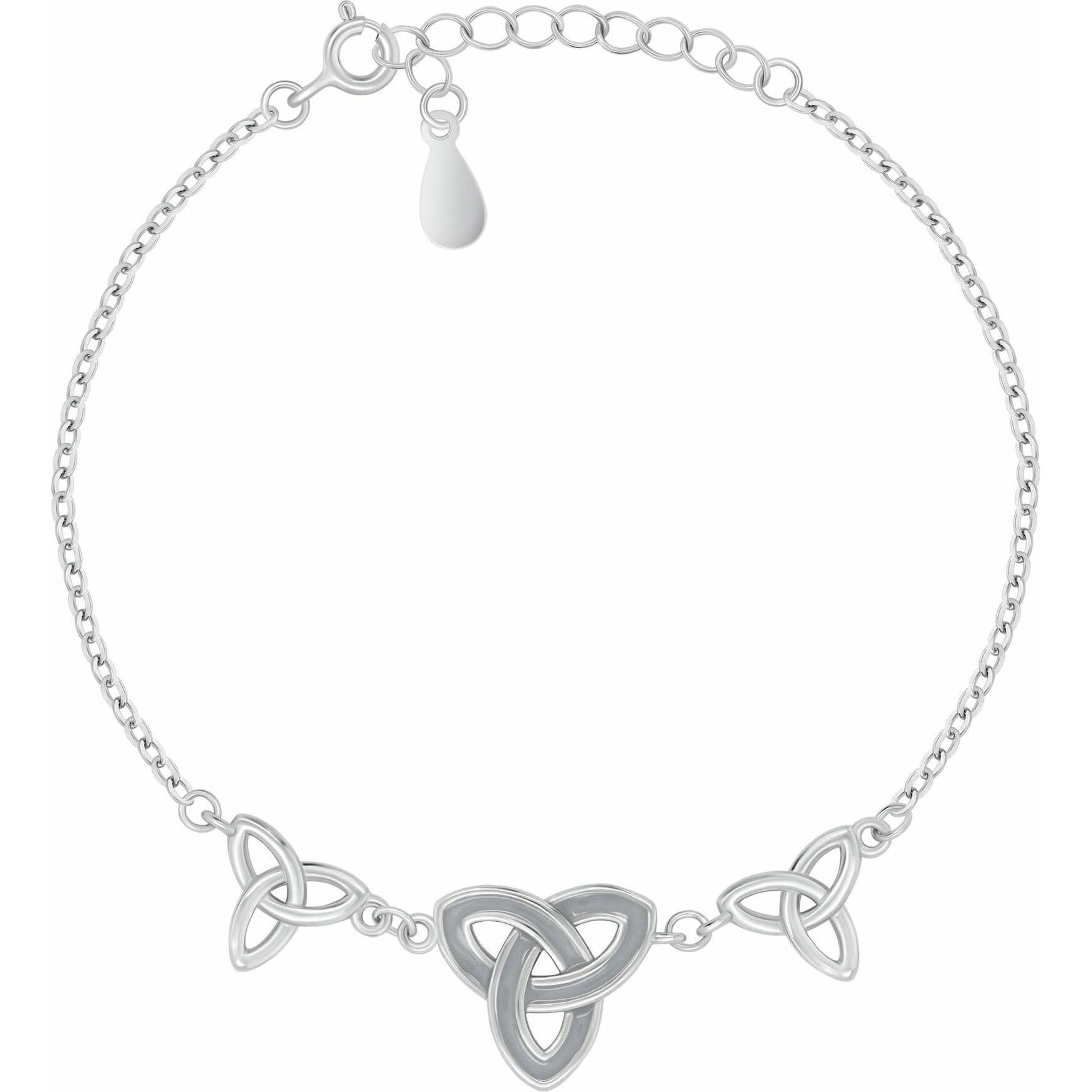 Brilio, Bracciale, Silver - Matching Silver Triquetra Bracelet BRC223W