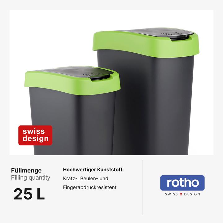 Produktbild Rotho 2er-Set Swingeimer 25 l SALSA (25 l)