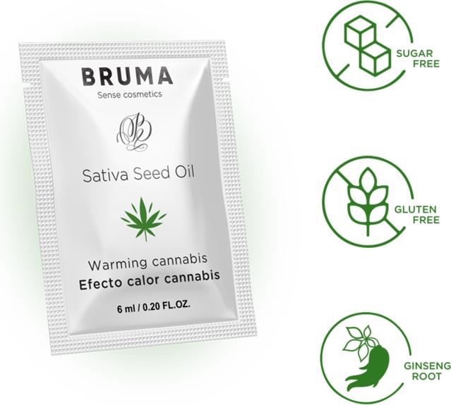 Image du produit Bruma Gel Deslizante Con Aceite De Semilla Efecto Calor Sabor Cannabis 6 ml