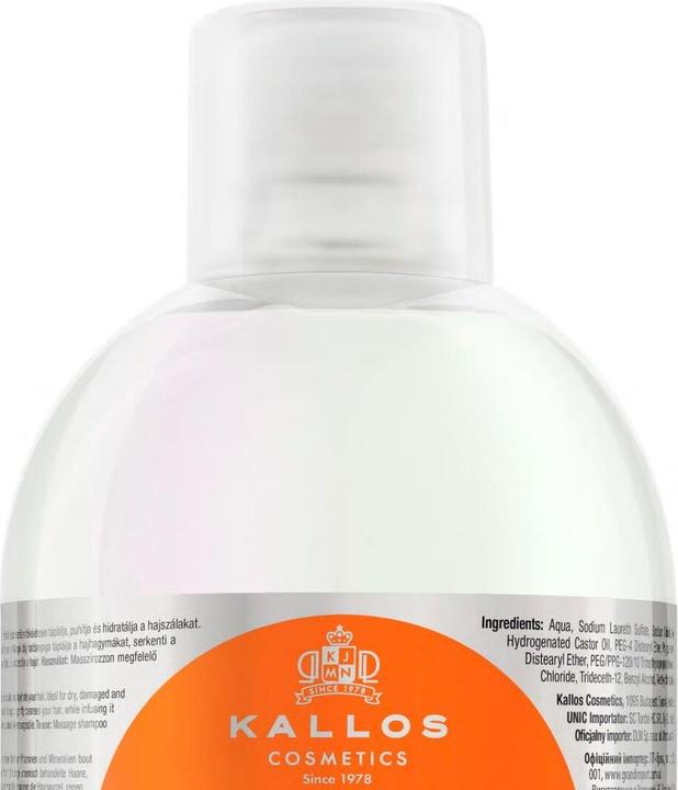 Actual product image Kallos Cosmetics mango (Liquid shampoo, 1000 ml)