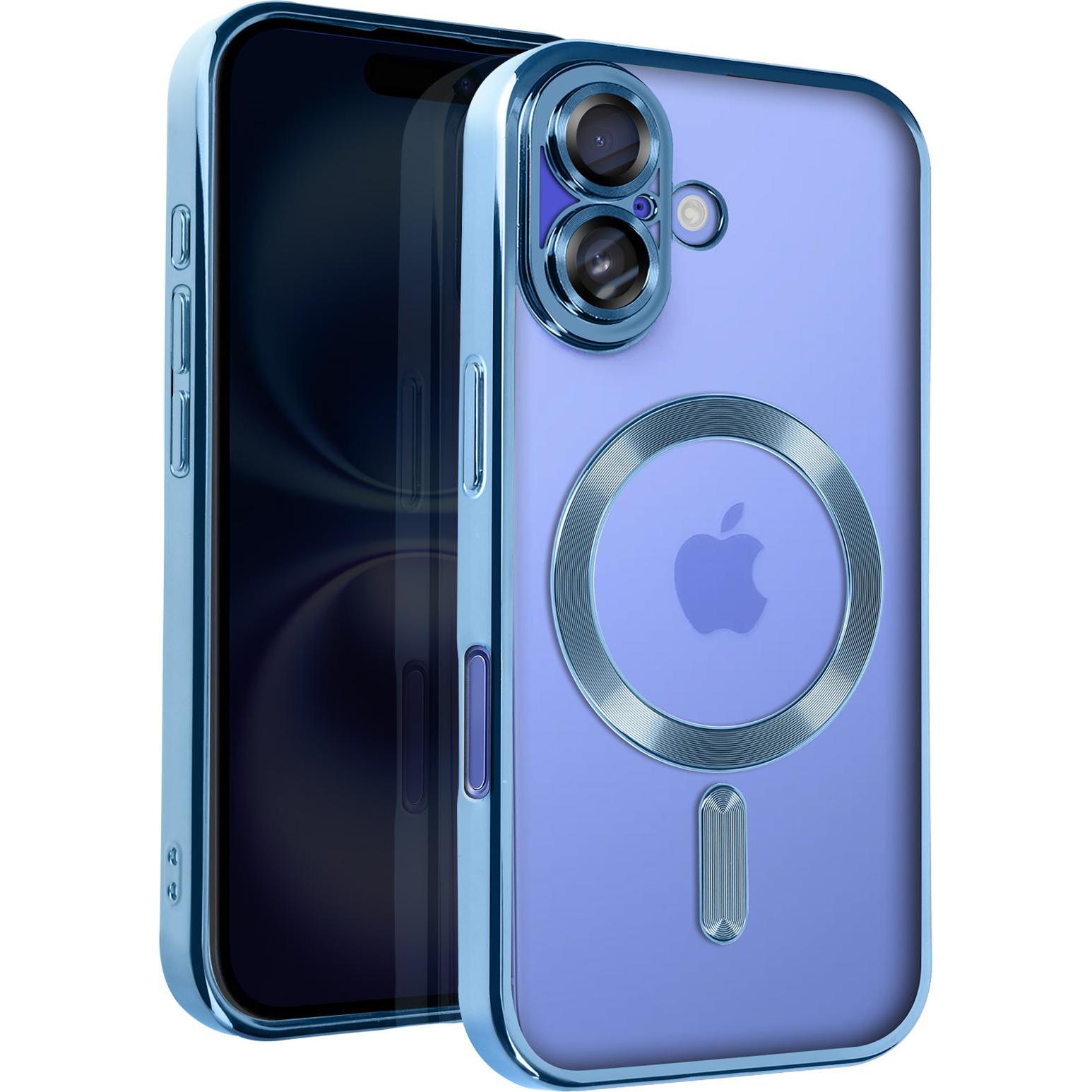 Thumbnail - Avizar Metallic Case (Apple iPhone 16 Plus), Smartphone Hülle, Blau