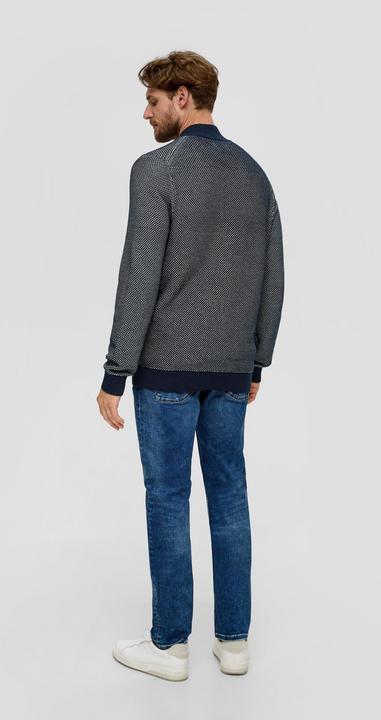 Produktbild s.Oliver Strickjacke Strickjacke mit Musterstruktur (L)