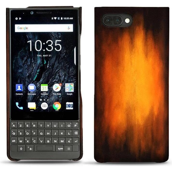 Thumbnail - Noreve Lederschutzhülle (Blackberry KEY2), Smartphone Hülle, Violett