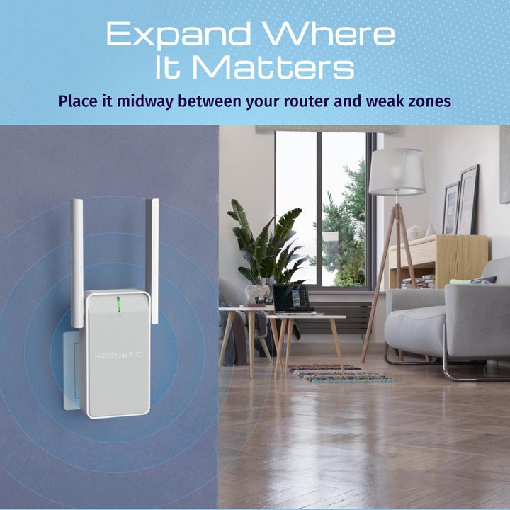 Produktbild Keenetic Buddy 4 KN-3211-01-EU N300 Mesh Wi-Fi 4 Extender