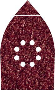 Actual product image wolfcraft 6 Adhesive sanding sheets Aluminium oxide K180 107x142mm (180)