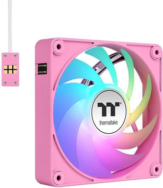 Thermaltake TT CT140 EX ARGB Sync PC Cooling Fan 3 Pack Pink (140 mm, 3 x)