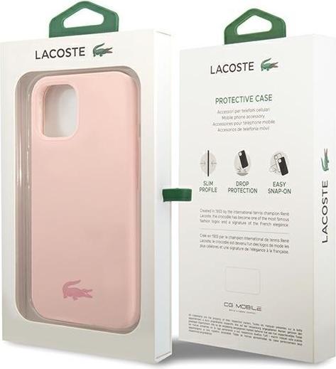 Produktbild Lacoste LCHCP12MSI iPhone 12 / 12 Pro 6,1" różowy/pink hardcase Silicone (Apple iPhone 12)