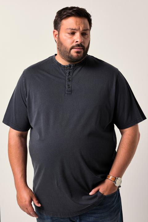Produktbild Men+ Henley, Halbarm, Ausschnitt mit Knopfleiste, Vintage Look (4XL)