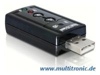 Image du produit Delock Adaptateur de son USB 7.1 (USB 2.0)