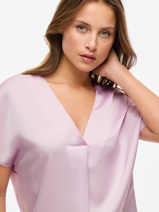 Actual product image Vila V-neck top with short sleeves (38)