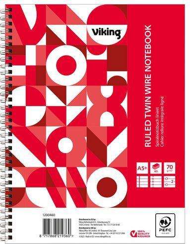 Viking Notebook DIN A5+ Lined (Lined, Soft cover)