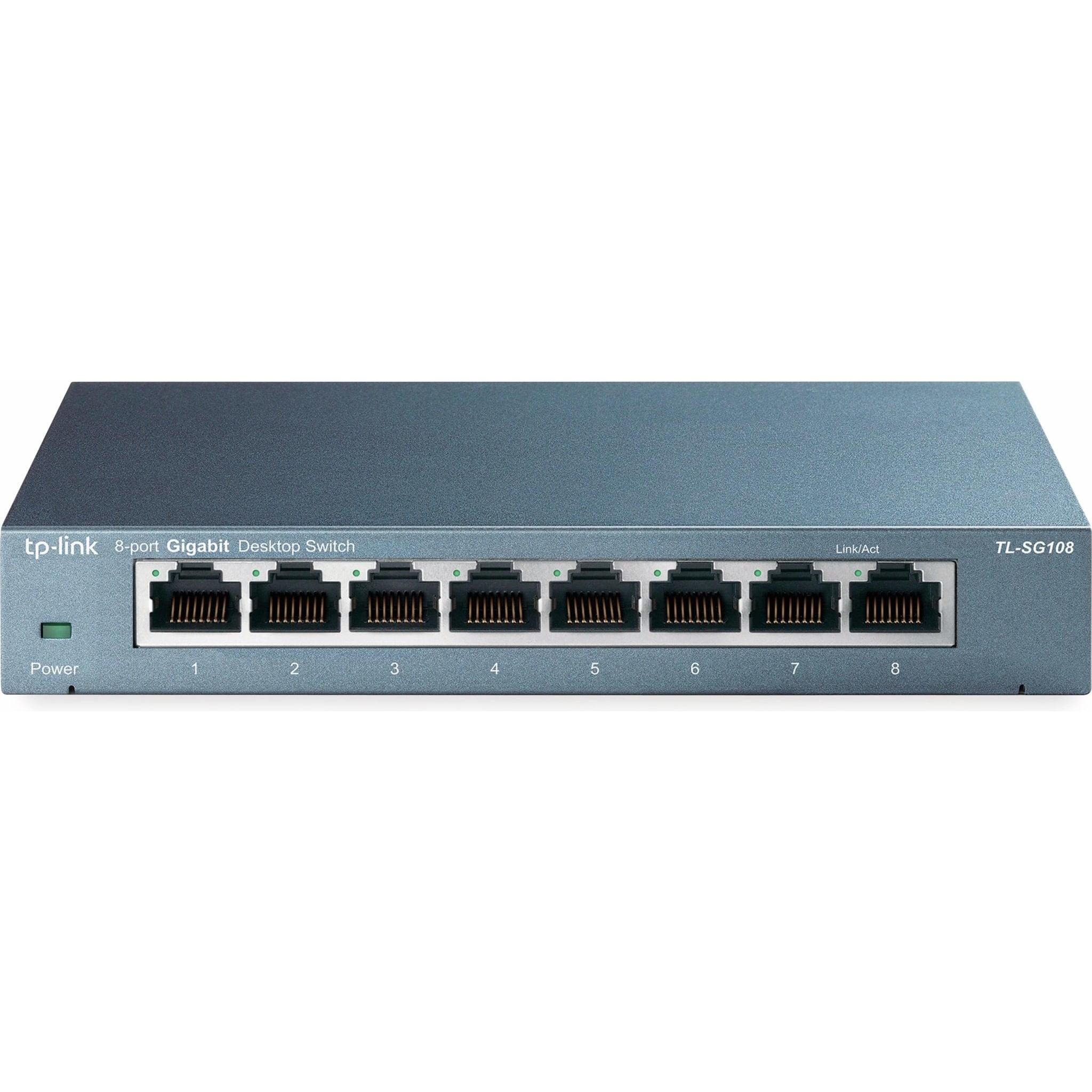 Thumbnail - TP-Link Tl-Sg108 (8 Ports), Netzwerk Switch, Grau