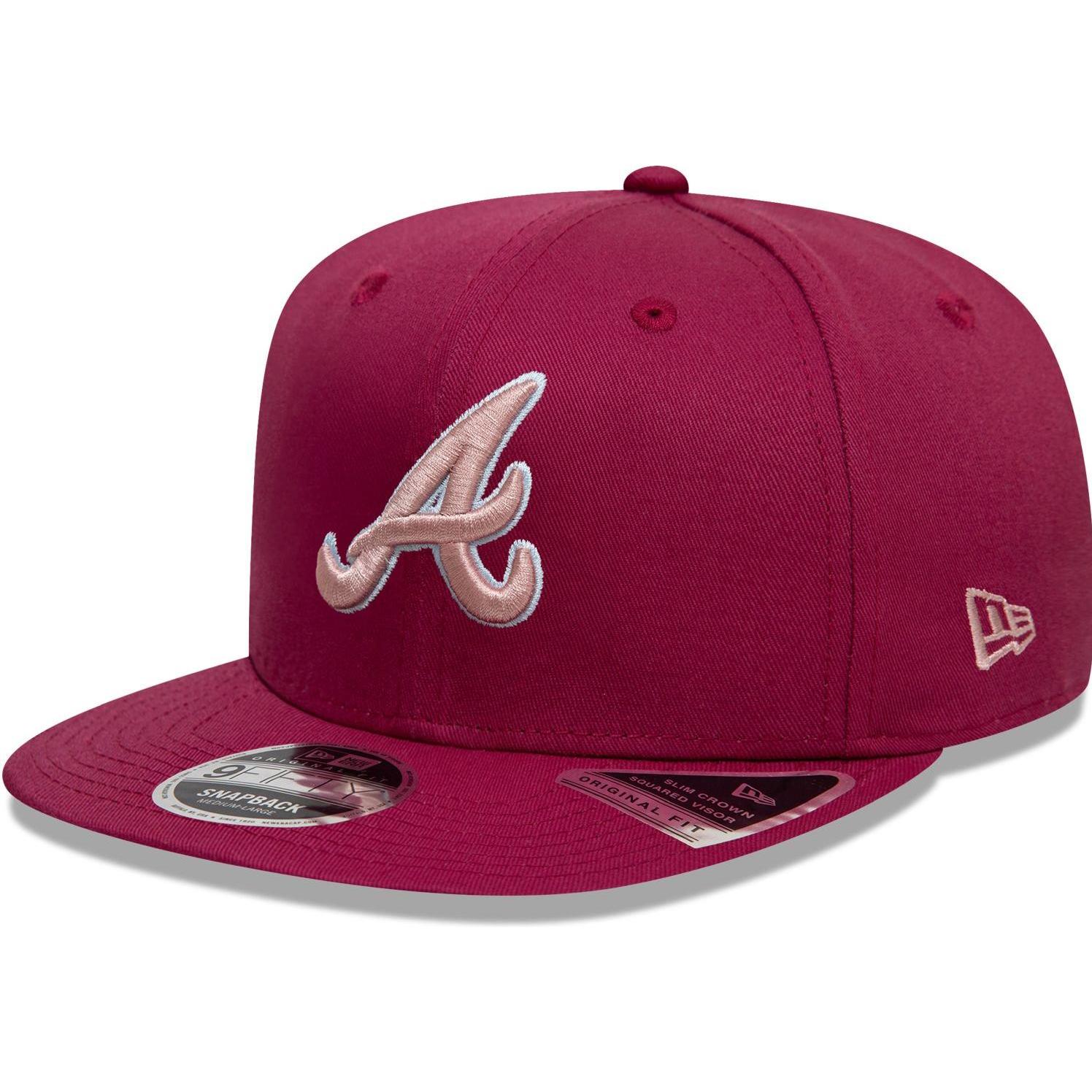 New Era, Herren, Cap, 9Fifty Original Cap WORLD SERIES Atlanta Braves - S/, Rot, (M)
