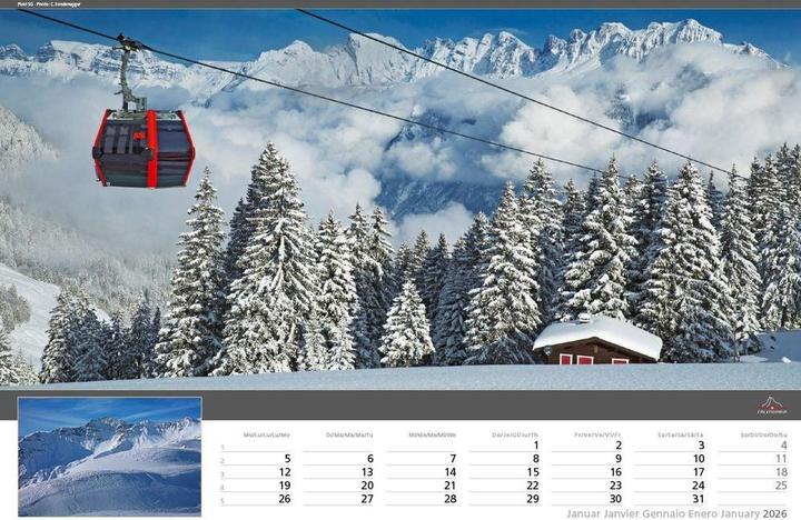 Actual product image Swiss Travel 2026 (48 x 33 cm)