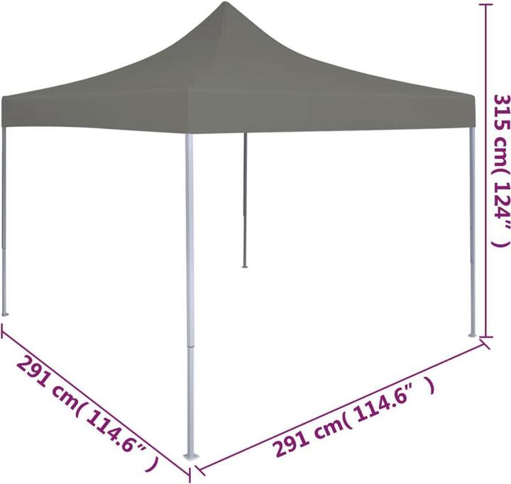 Actual product image vidaXL Partyzelt (291 cm, 291 cm)
