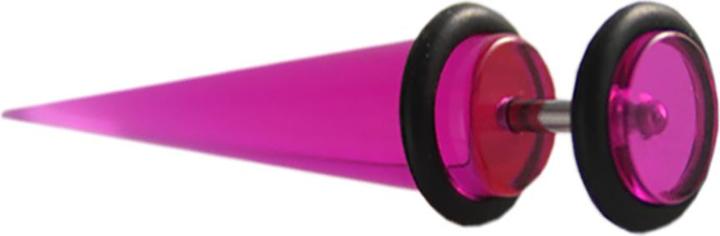 Produktbild Star Piercing Fake Expander violett Transparent (ohne Messing, Kunststoff)