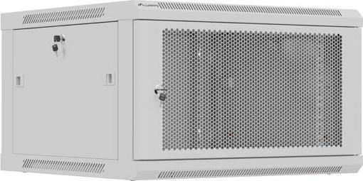 Produktbild Lanberg HÄNGEREGAL EINBAUSCHRANK 19 6HE 600X600 GRAU PERFORIERTE TÜR (FLACHPACK) (6 HE, 19 Zoll Rack)