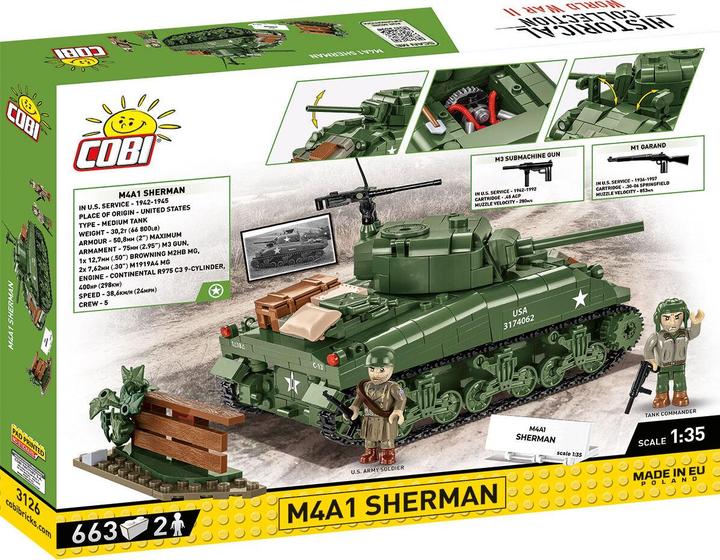 Image du produit Cobi HC WWII 3126 M4A1 Sherman