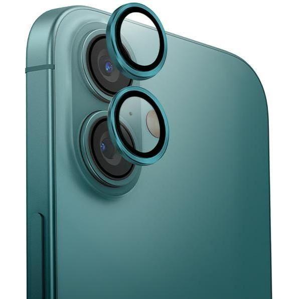Uniq Optix Aluminium Camera Lens Protector iPhone 16 6.1" / 16 Plus 6.7" emerald szkło na obiektyw a (1 Stück, Apple iPh...