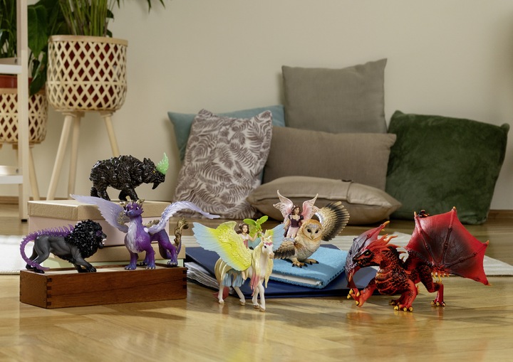 Immagine prodotto Schleich Bayala Elfo su gufo glitterato