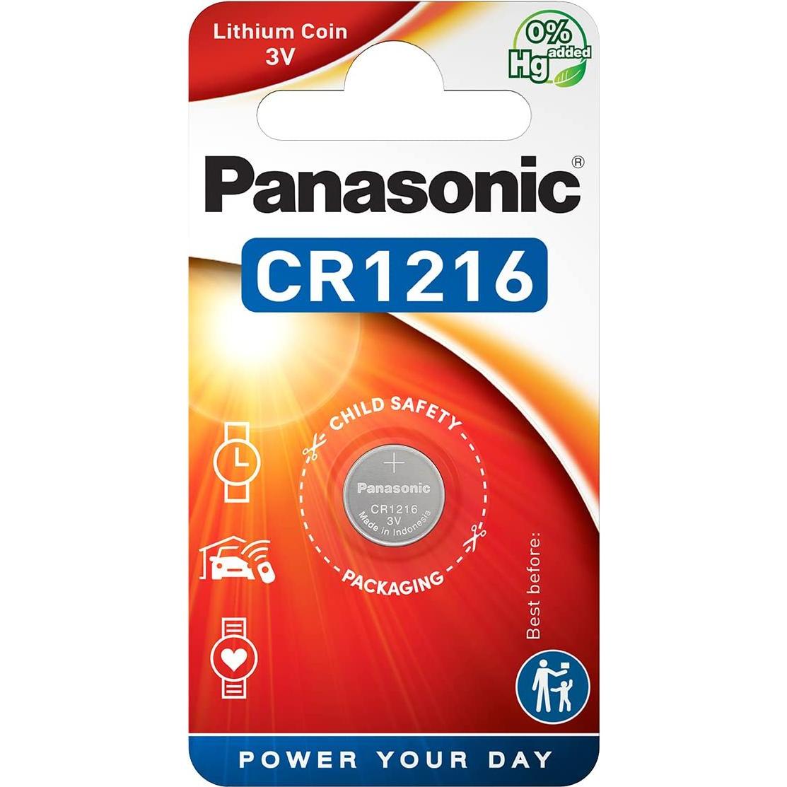 Thumbnail - Panasonic Lithium Power CR1216 (1 Stk., CR1216, 25 mAh), Batterien + Akkus