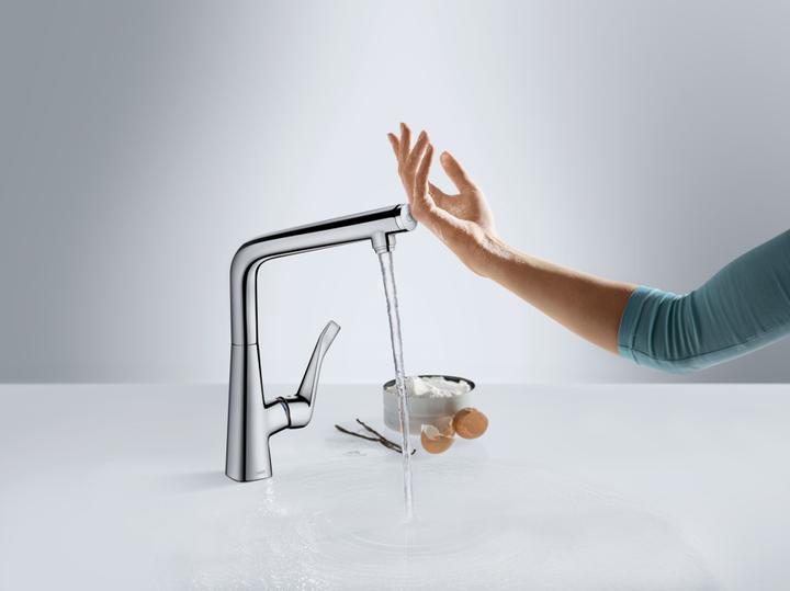 Produktbild hansgrohe Metris Edelstahl