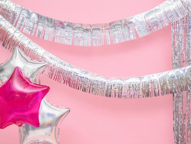 Produktbild Partydeco Sternballon Dunkelrosa Transparent 48cm (1 x)