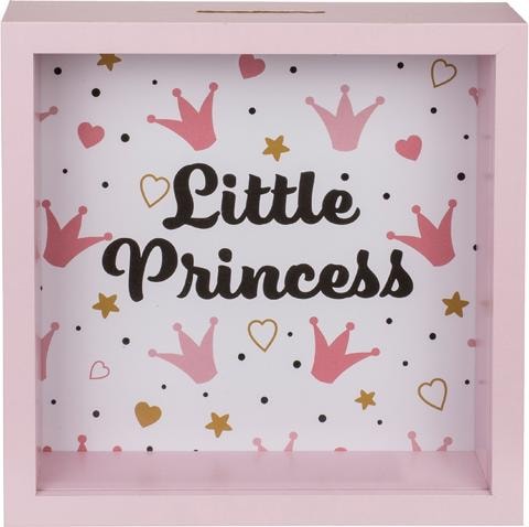 Immagine prodotto Sombo Salvadanaio Princess Wood Rosa (20 x 20 cm)