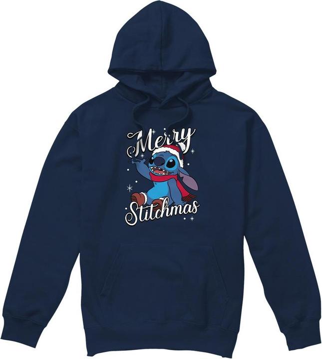 Immagine prodotto Lilo & Stitch Merry Stitchmas Felpa con Cappuccio Uomo (M)