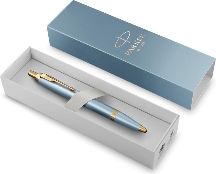 Produktbild Parker Pen Parker IM Writing Rituals, Ballpoint Pen, Turquoise Green Finish with Gradient, Gold Trims, Medium P (Türkisgrün, 1x)