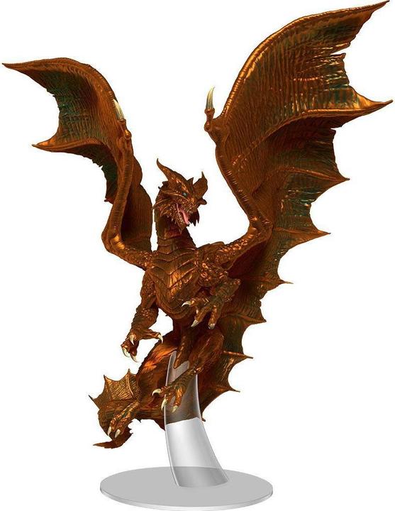 Actual product image Wizkids D&D Icons of the Realms miniature prépeinte Adult Copper Dragon