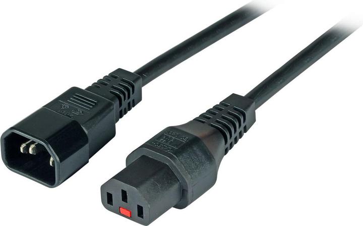 Produktbild MicroConnect Spannungsversorgungs-Verlängerungskabel (1 m, C14, C13)
