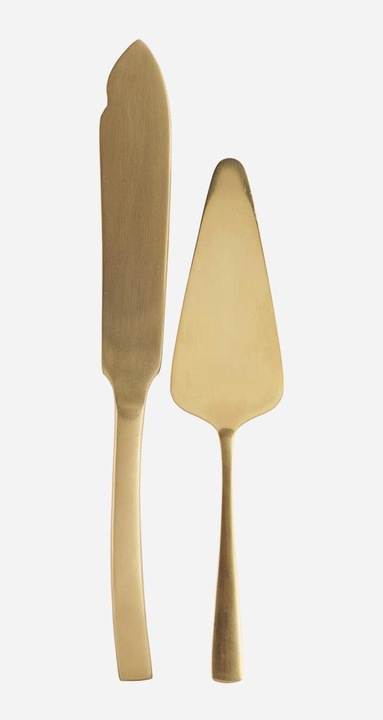 Produktbild House Doctor Kuchen-Set, Golden (Tortenheber, Tortenmesser)
