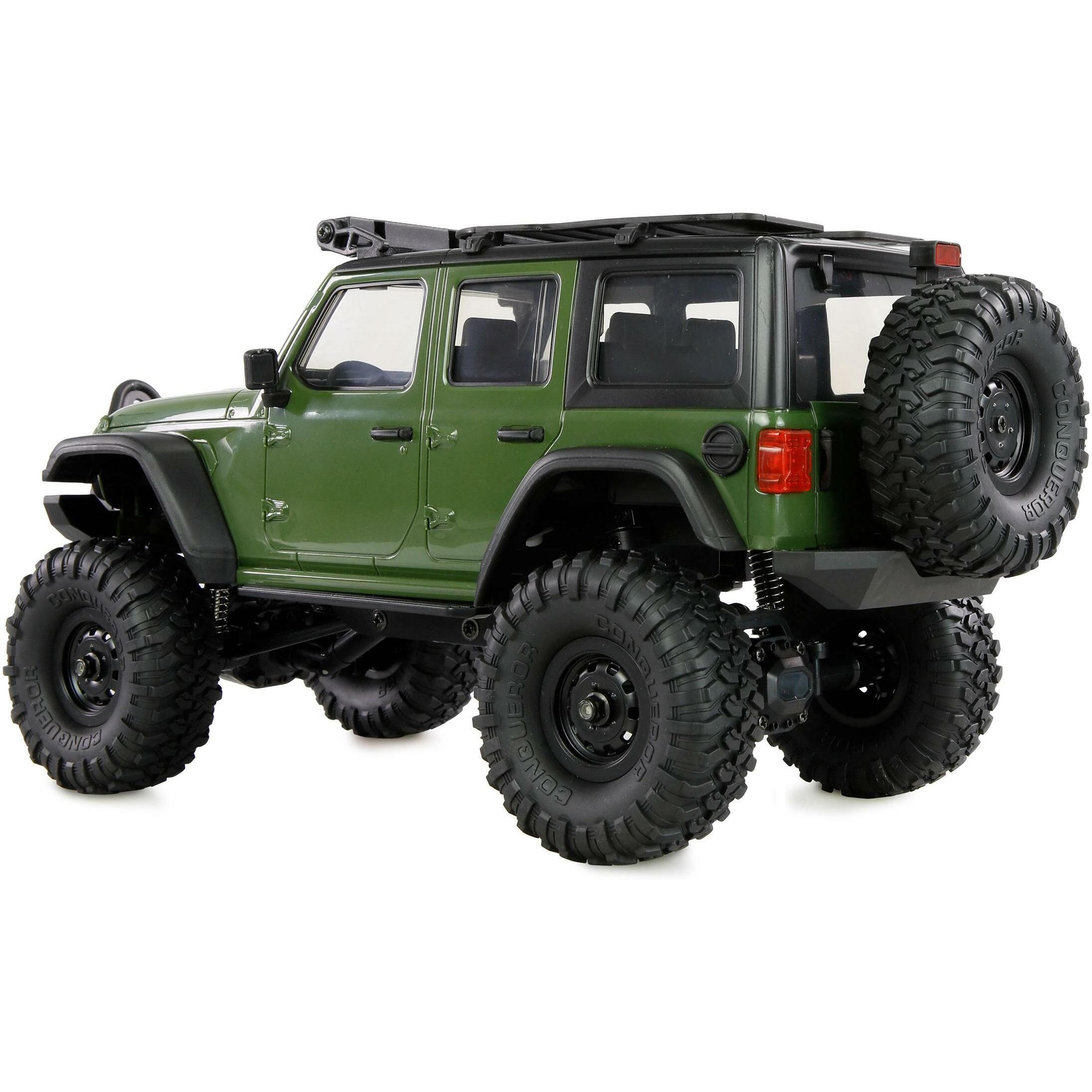 Amewi RC Crawler Mini-Crosstrailer AMXRock 4WD 1:16 RTR grün (RTR pronto all'uso)