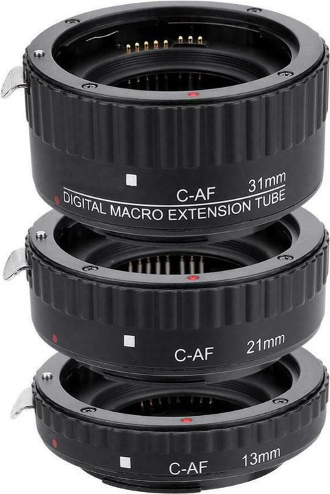 Actual product image Meike Extension Tube Set Eco Canon (Macro intermediate ring, Canon EF, Canon EF-S)