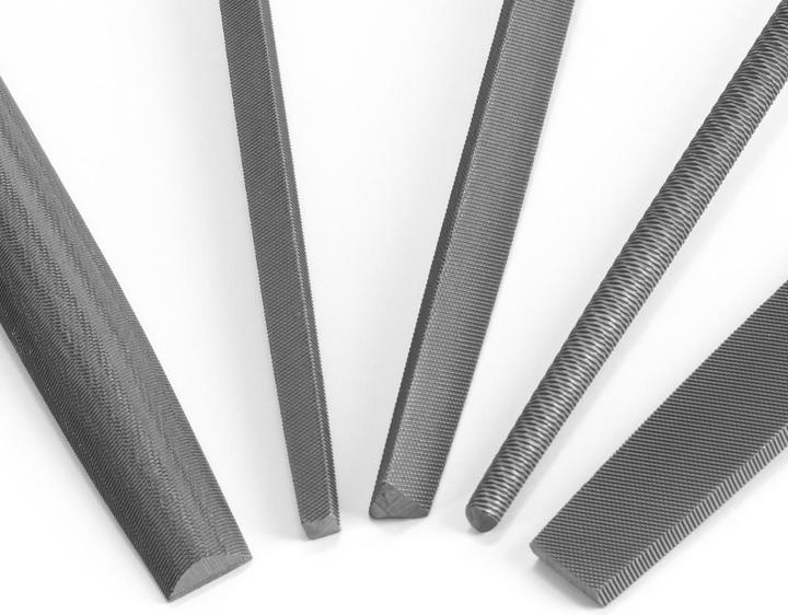 Produktbild Stahlwerk Stahlfeilen 5er Set 200 mm / 8" Raspeln / Metallfeilen / Feilen-Satz (200 mm)