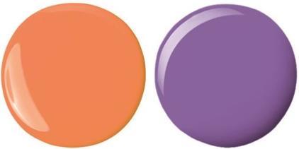 Actual product image Clementoni Crazy Chic - Lovely Animals Nail Polish - Purple & Orange (18842)