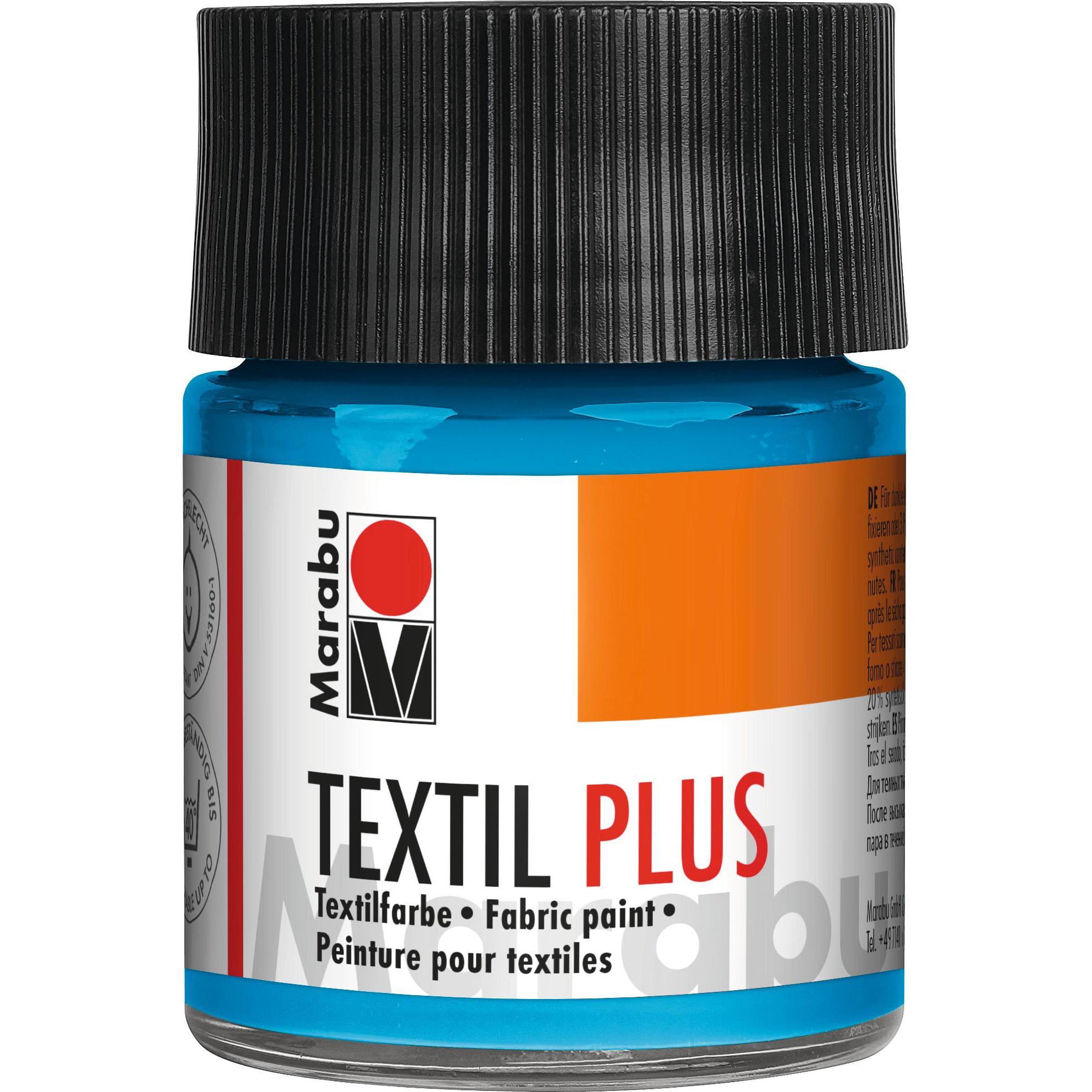 Marabu, Künstlerfarbe + Bastelfarbe, Textil plus (Grün, 50 ml)