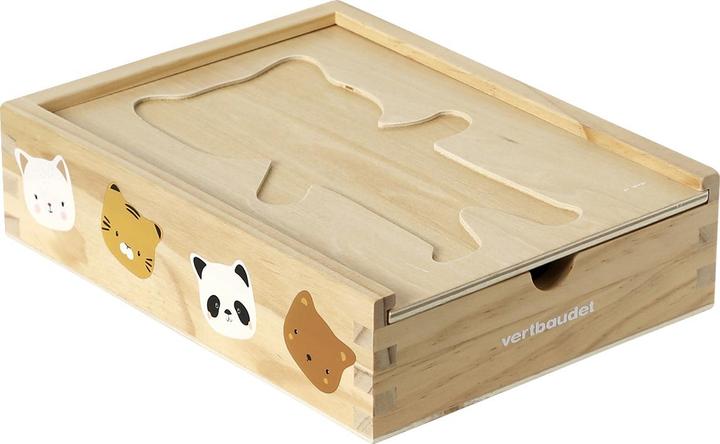 Image du produit Vertbaudet Jeu d'encastrement pour jeunes enfants avec animaux à habiller, bois FSC®.