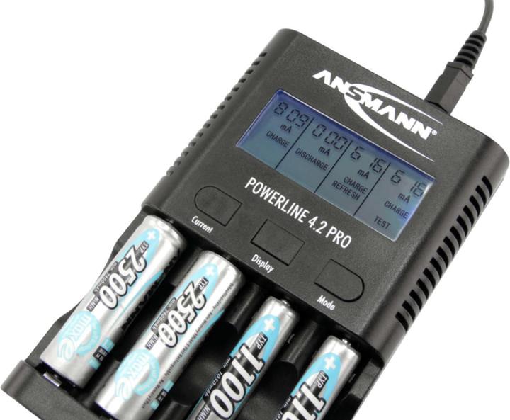 Immagine prodotto Ansmann Powerline 4.2 Pro (1 pz., AA / LR6 / LR06 / Mignon / R6 / R14505, AAA / LR03 / Micro / R03 / AM4 / MN2400 / KR03, Caricabatterie senza batteria)