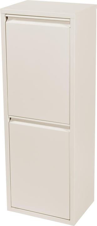 Produktbild En.Casa Mülltrennschrank Sollentuna Metall 2x14 L Pfefferweiss (28 l)