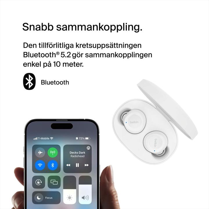 Produktbild Belkin Auc009btwh Soundform Bolt True (Keine Geräuschunterdrückung, 38 h, Kabellos)
