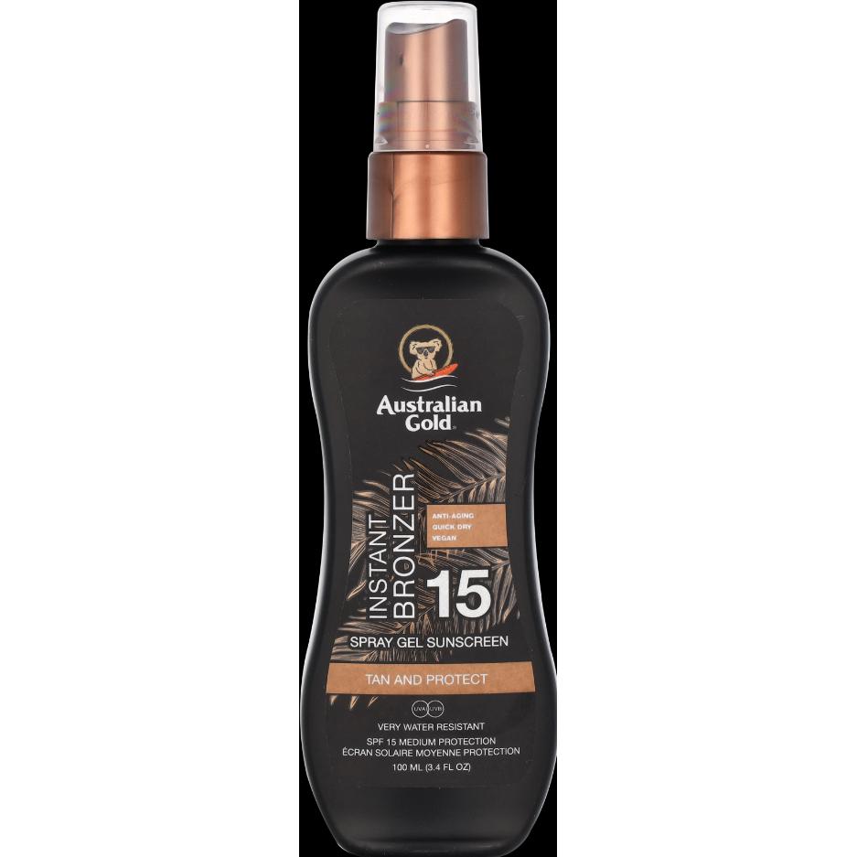 Thumbnail - Australian Gold, Sonnencreme, Instant Bronzer (Sonnenspray, Sonnengel, SPF 15, 100 ml)